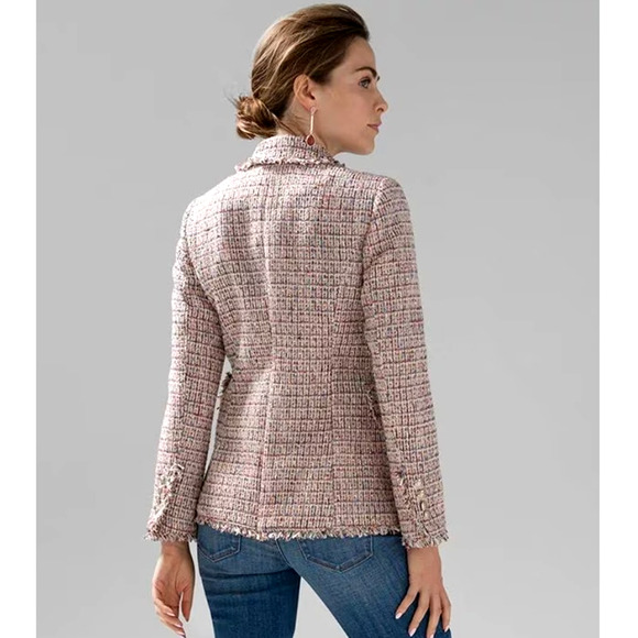 WHBM Tweed Studio Blazer Size 12 NWOT - Picture 2 of 8